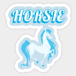 Blue Horsie Farming Sticker